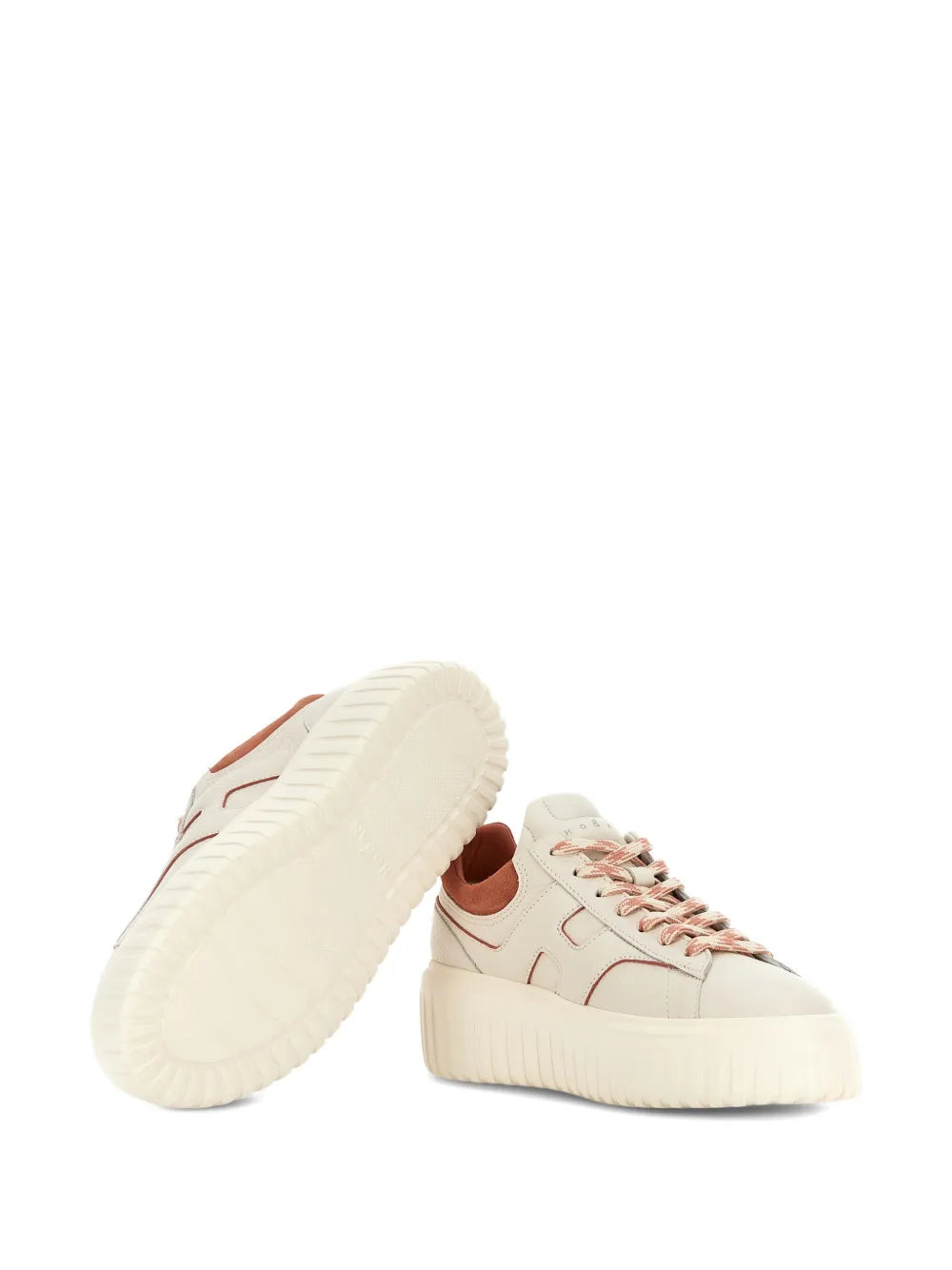 Hogan H-Stripes Platform — Orange — Size US M 3.5 - US W 5 — Detail View