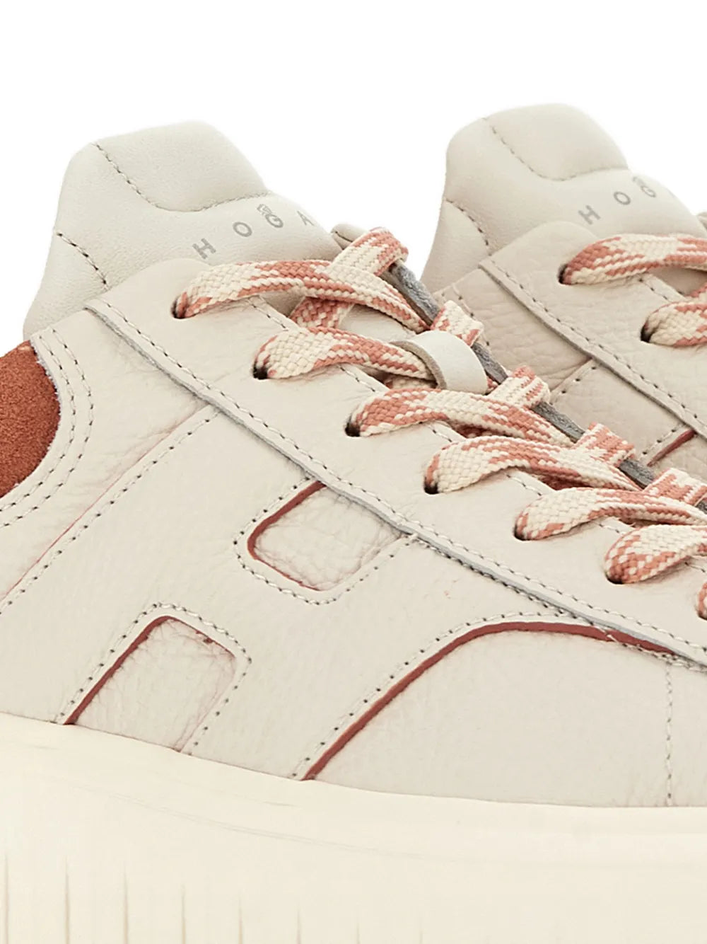 Hogan H-Stripes Platform — Orange — Size US M 3.5 - US W 5 — Lifestyle View
