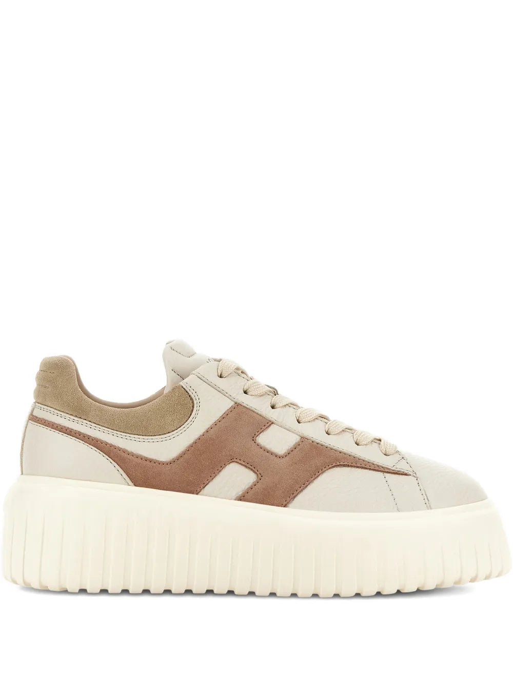 Hogan H-Stripes — Beige — Size US M 3.5 - US W 5 — Front View