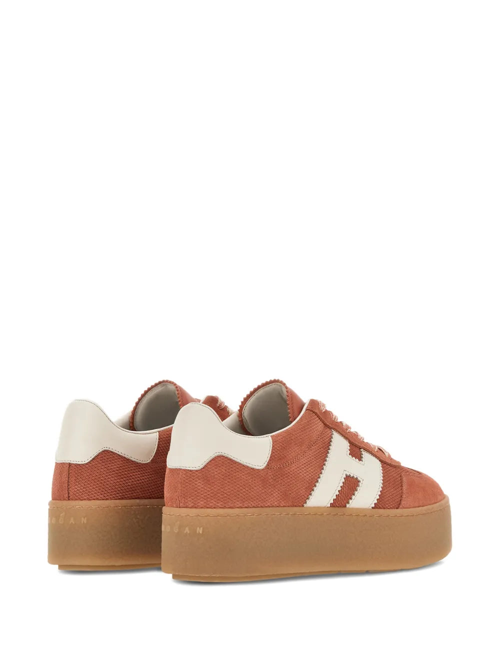 Hogan H698 Platform — Orange — Size US M 3.5 - US W 5 — Back View