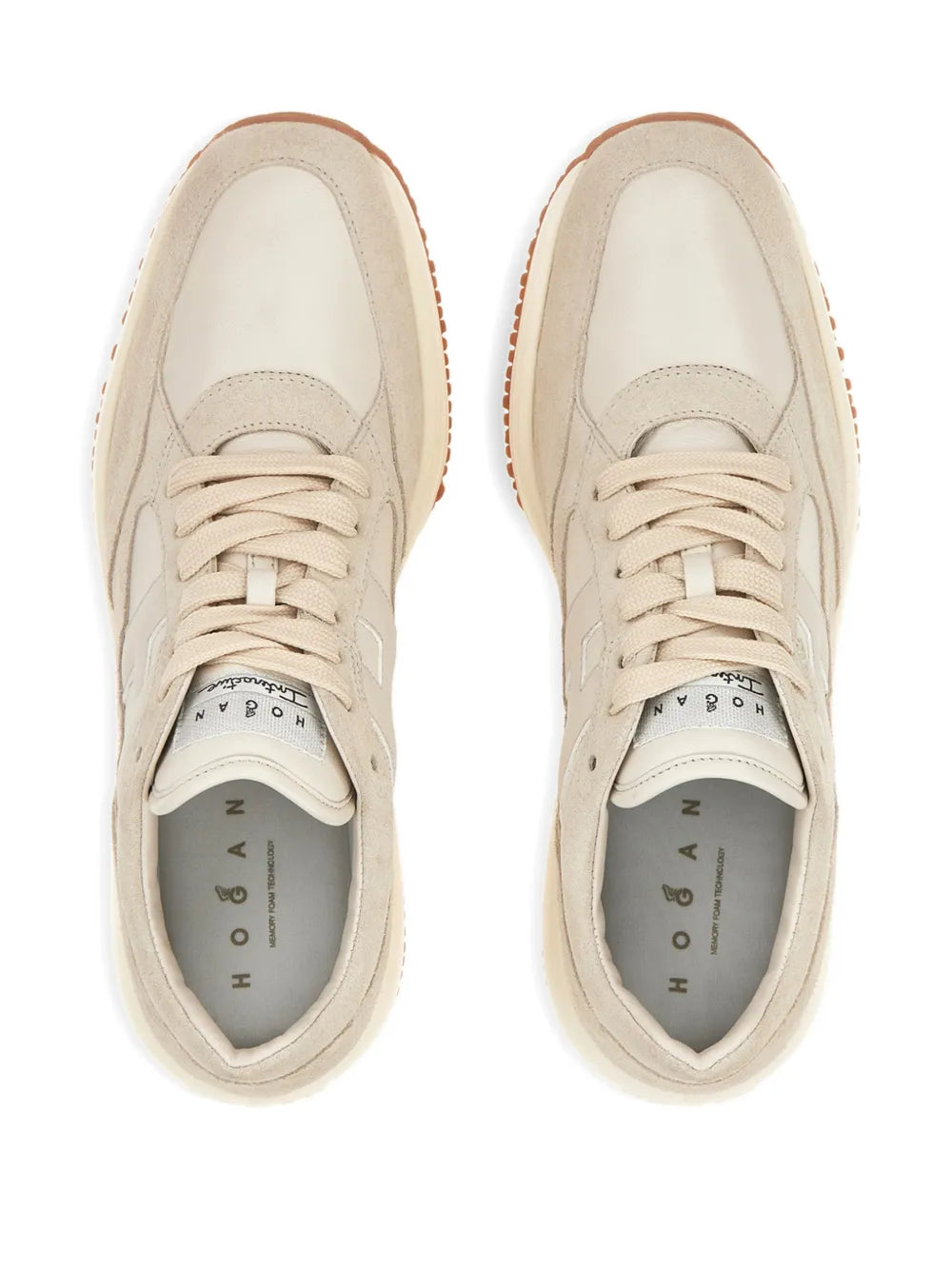 Hogan Suede — Beige — Size US M 3.5 - US W 5 — Top View