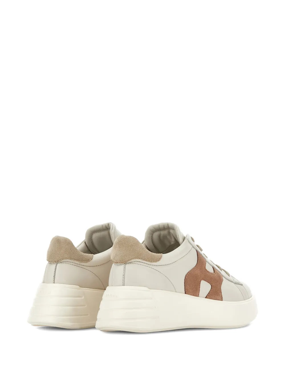 Hogan Rebel Logo-Applique — Beige — Size US M 3.5 - US W 5 — Back View