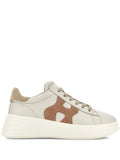 Hogan Rebel Logo-Applique — Beige — Size US M 3.5 - US W 5 — Front View