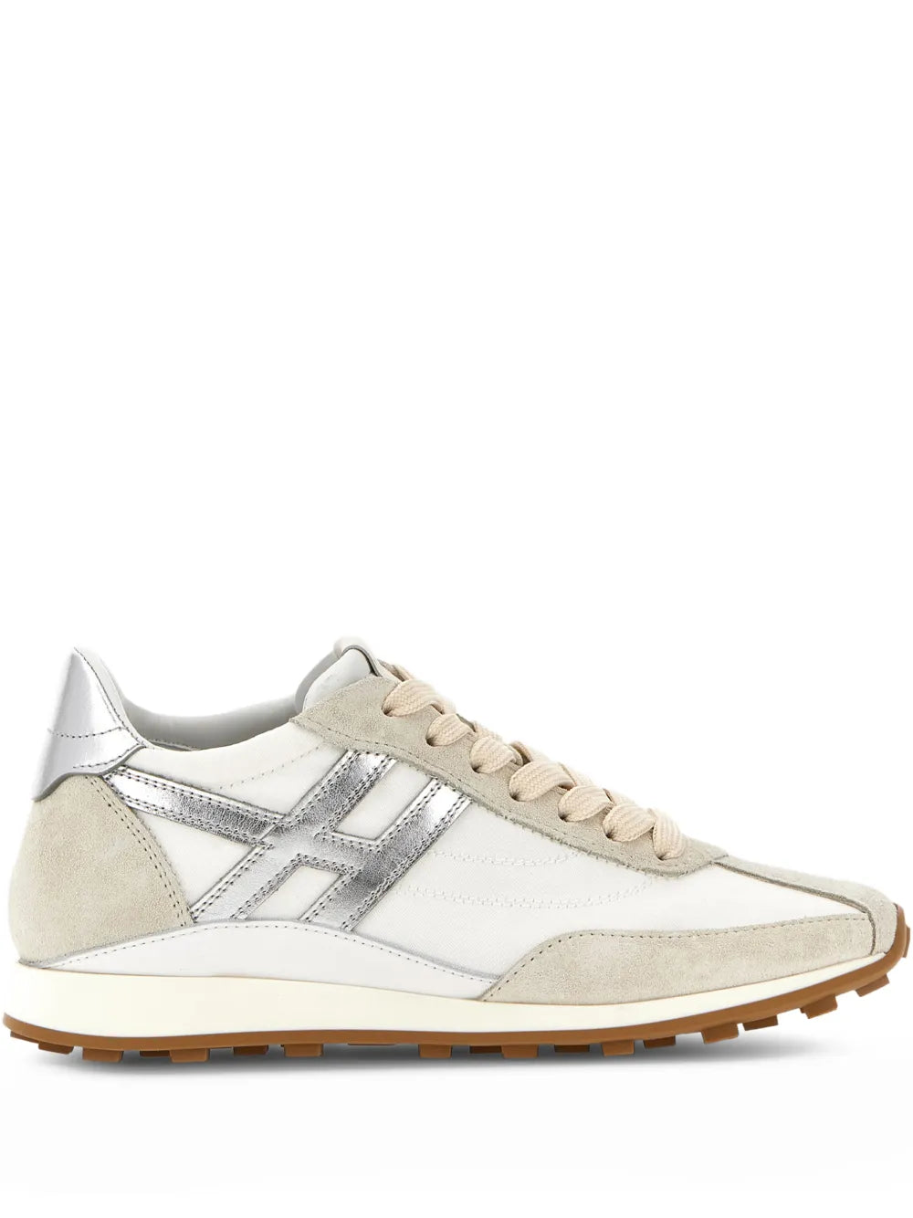 Hogan H699 Metallic-Logo — Beige — Size US M 3.5 - US W 5 — Front View