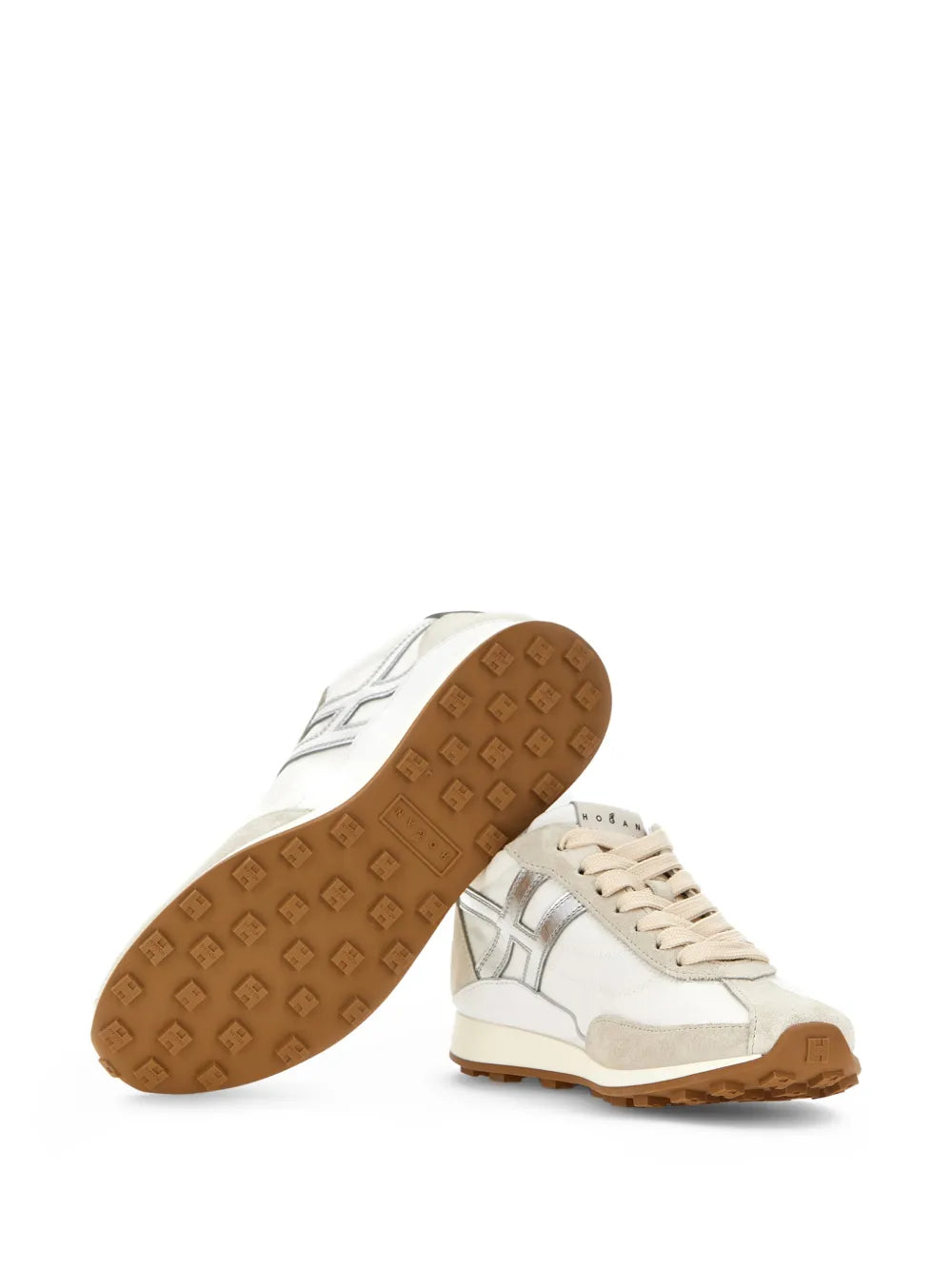 Hogan H699 Metallic-Logo — Beige — Size US M 3.5 - US W 5 — Side View