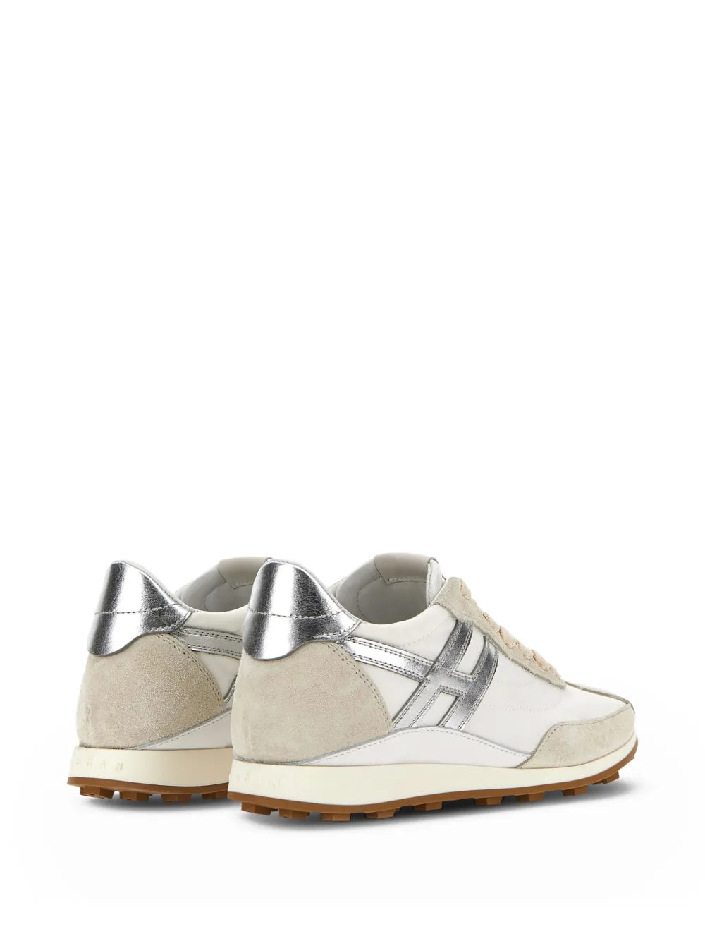 Hogan H699 Metallic-Logo — Beige — Size US M 3.5 - US W 5 — Back View