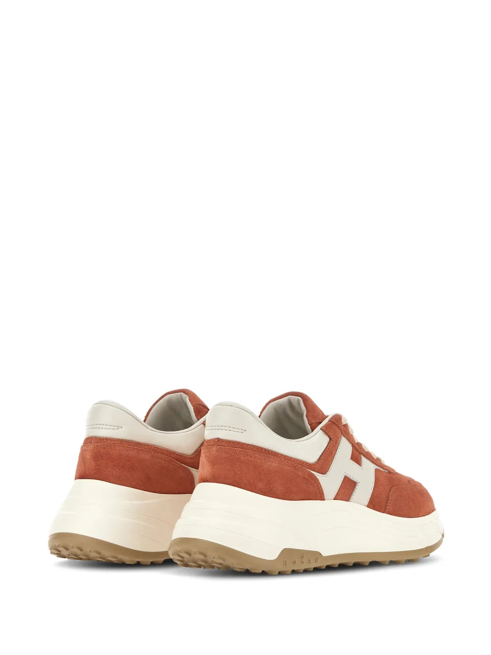 Hogan Hi-Fi Suede — Orange — Size US M 3.5 - US W 5 — Back View