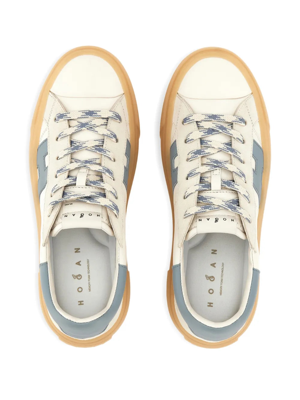 Hogan H705 Platform — White — Size US M 3.5 - US W 5 — Back View