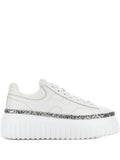 Hogan Lace-Up Platform — White — Size US M 3.5 - US W 5 — Front View