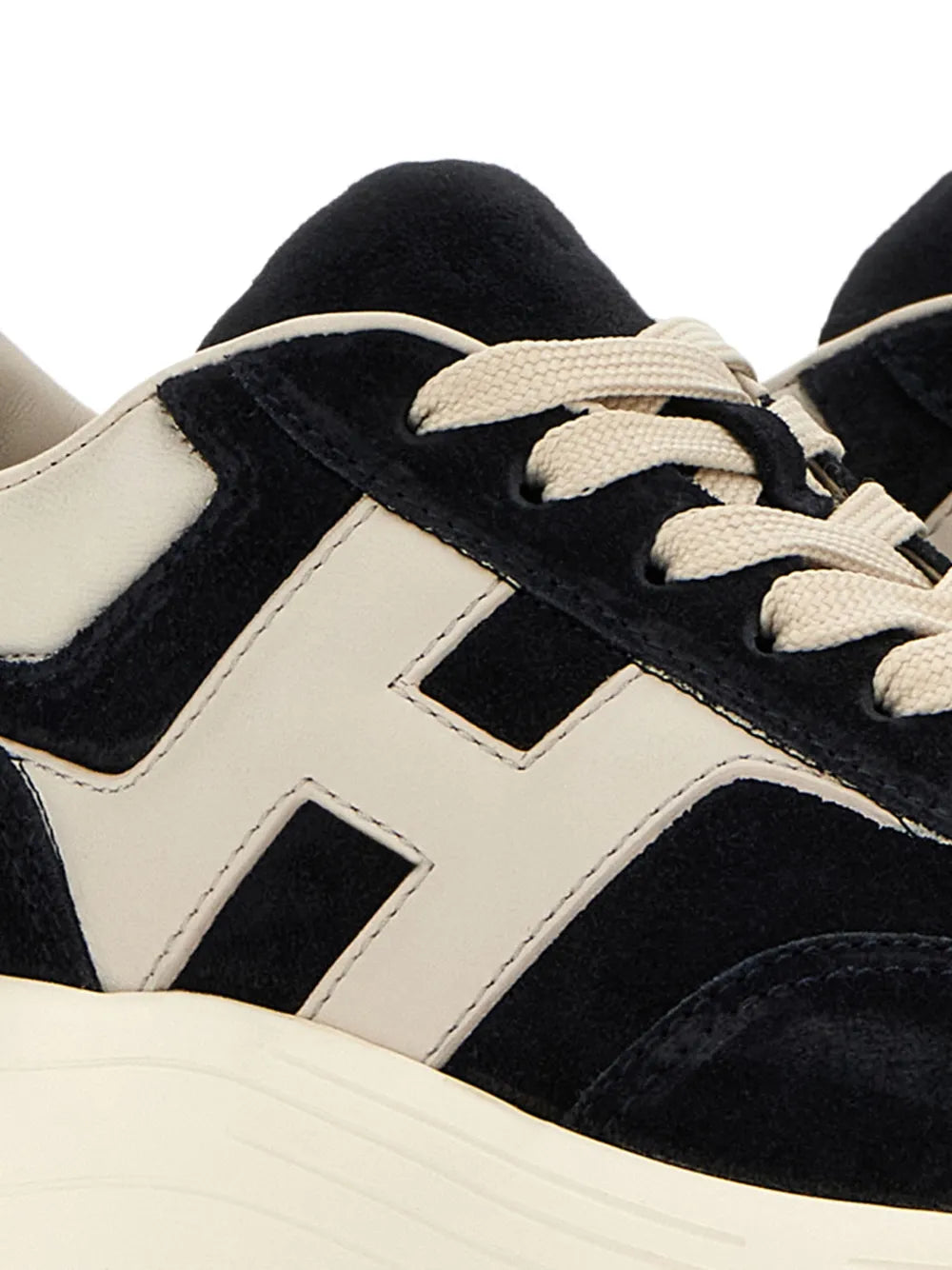 Hogan Hi-Fi Leather — Black — Size US M 3.5 - US W 5 — Detail View