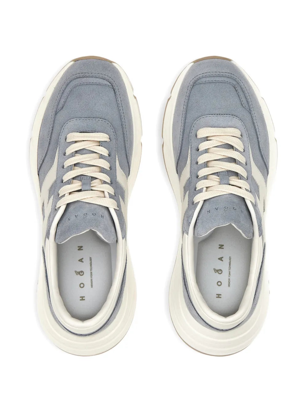 Hogan Hi-Fi Leather — Blue — Size US M 3.5 - US W 5 — Back View