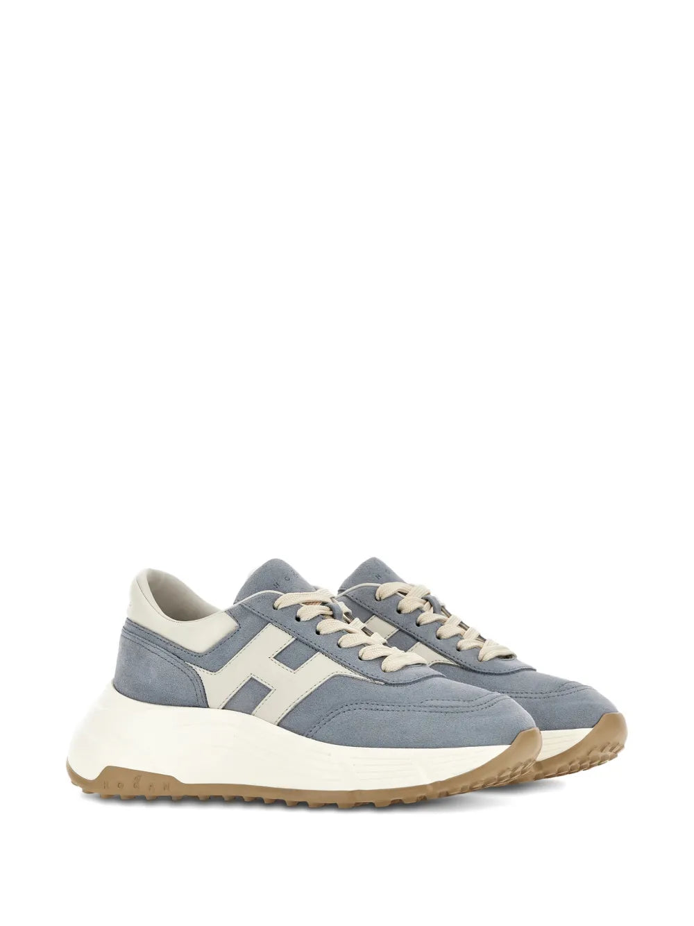 Hogan Hi-Fi Leather — Blue — Size US M 3.5 - US W 5 — Side View