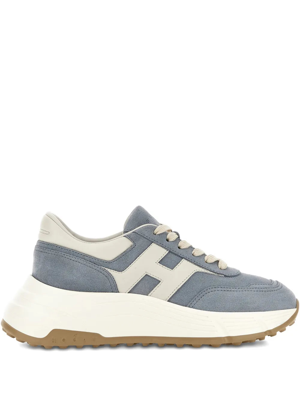 Hogan Hi-Fi Leather — Blue — Size US M 3.5 - US W 5 — Front View