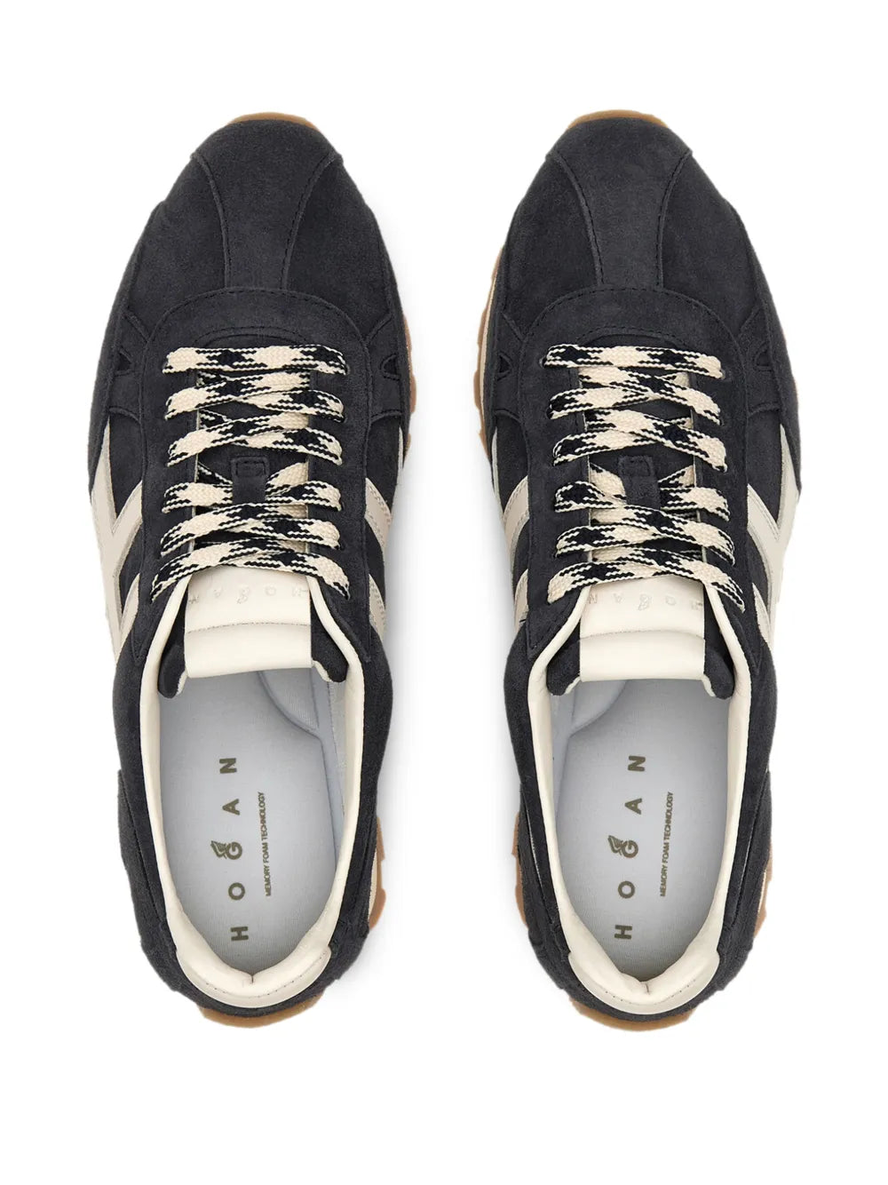 Hogan H671 86Er Lace-Up Fastening — Blue — Size US M 3.5 - US W 5 — Top View