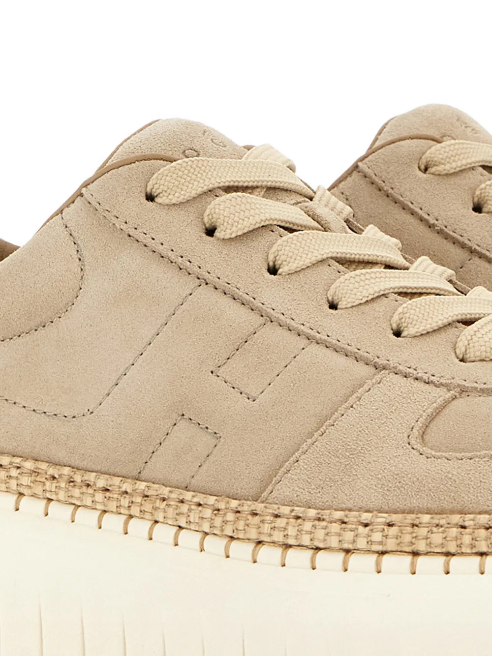 Hogan Suede Platform — Light Brown — Size US M 3.5 - US W 5 — Detail View