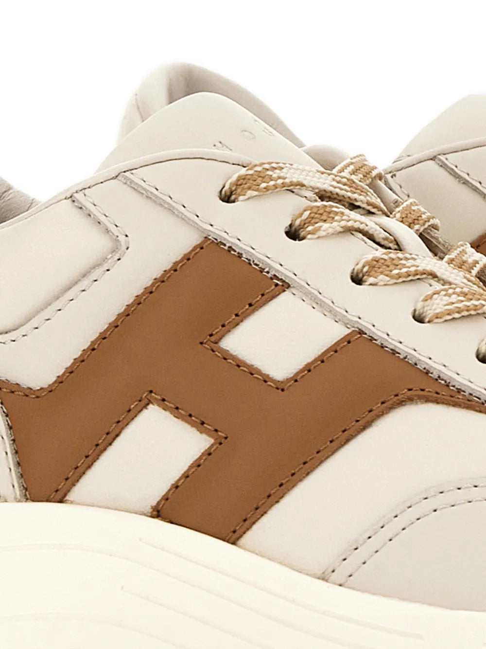 Hogan Hi-Fi Leather — Beige — Size US M 3.5 - US W 5 — Top View
