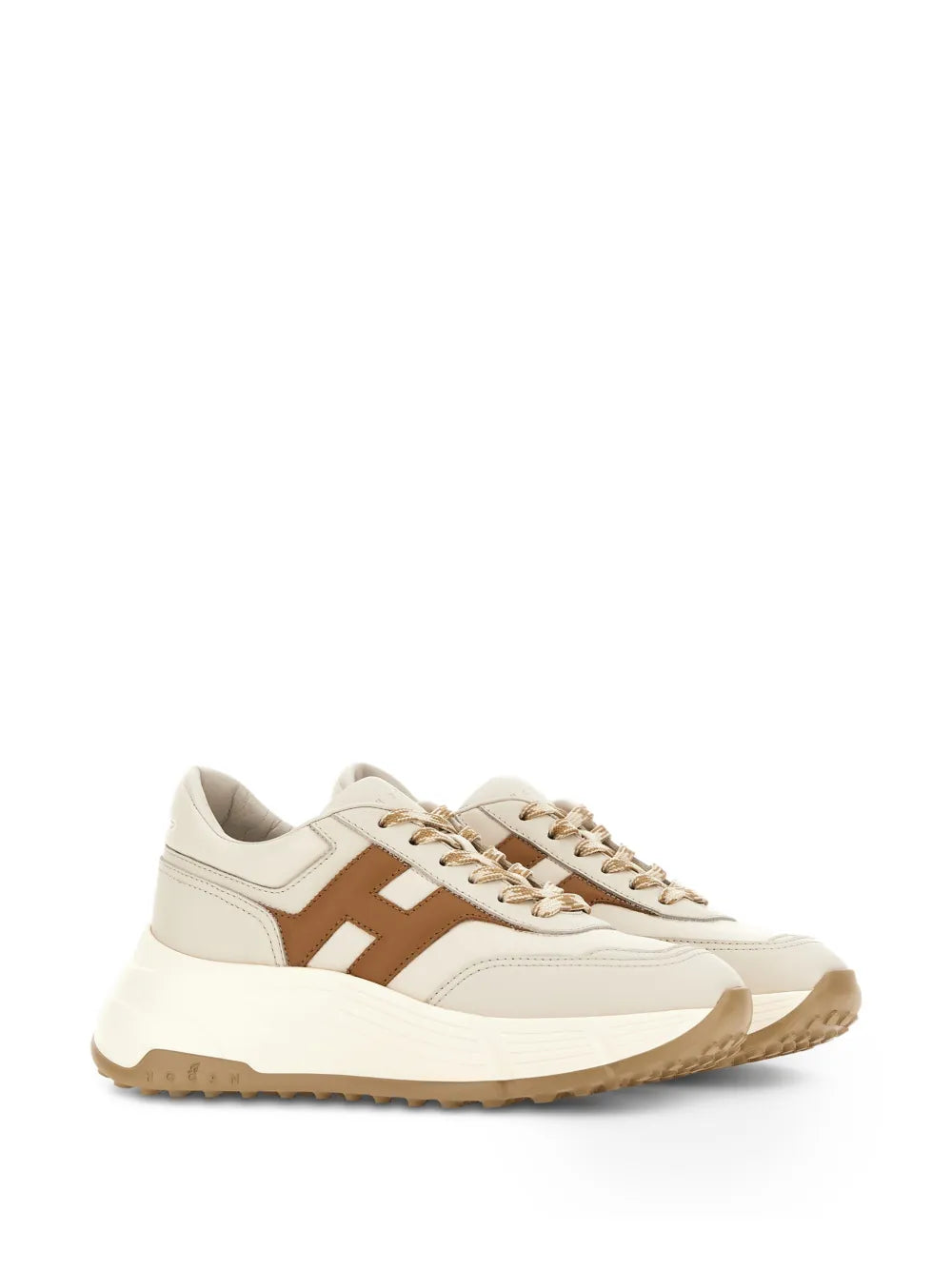 Hogan Hi-Fi Leather — Beige — Size US M 3.5 - US W 5 — Side View