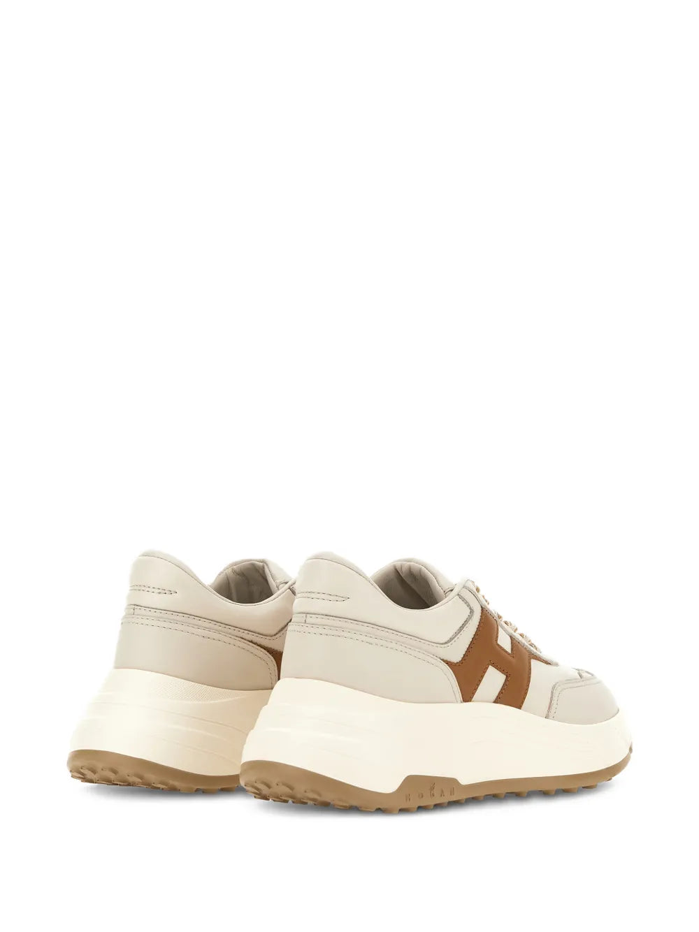 Hogan Hi-Fi Leather — Beige — Size US M 3.5 - US W 5 — Back View