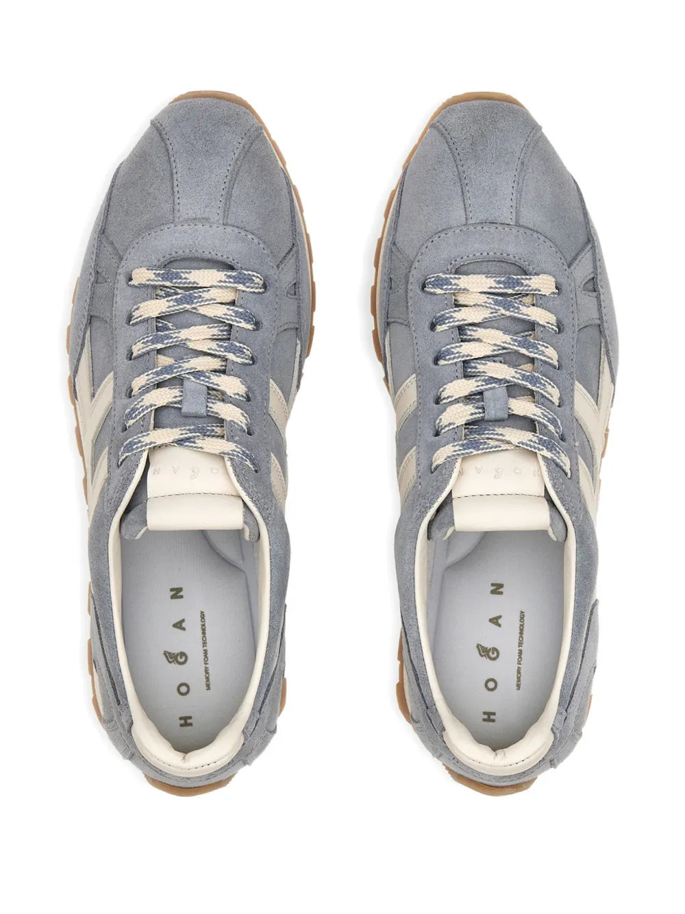 Hogan H671 Suede — Grey — Size US M 3.5 - US W 5 — Top View