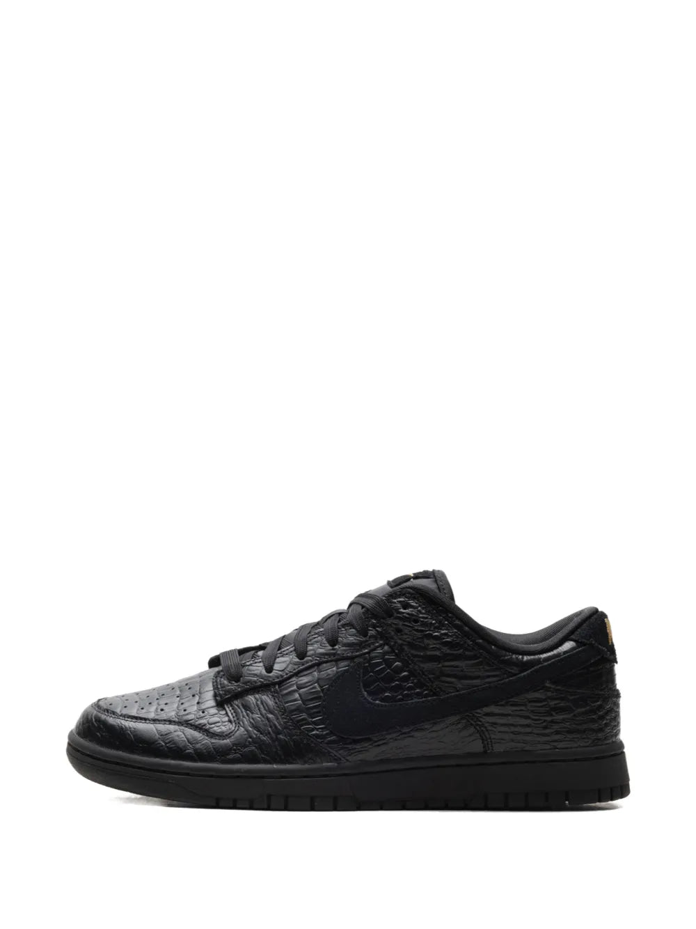 Nike Dunk Low Croc-Effect Low-Tops — Black — Size US M 3.5 - US W 5 — Alternate View 7