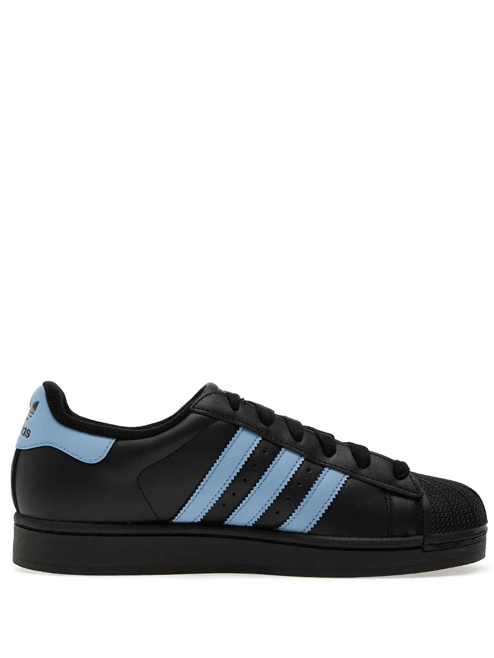 adidas Superstar Ii Leather — Black — Size US M 3.5 - US W 5 — Front View