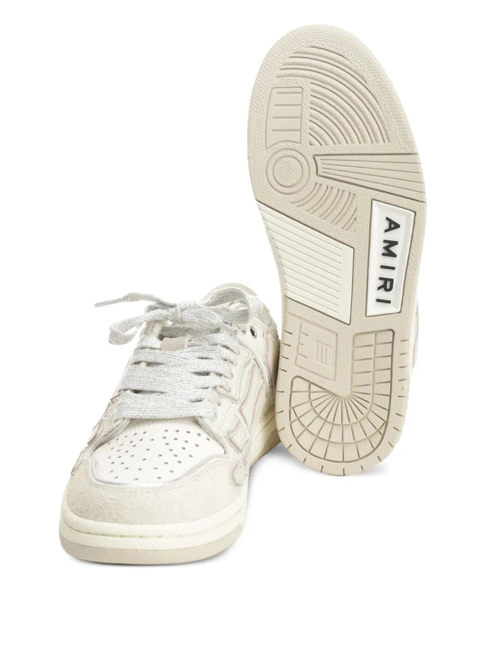 AMIRI Glitter-Detail — White — Size US M 3.5 - US W 5 — Top View