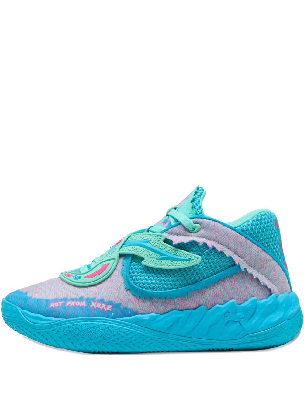 PUMA Mb.05 Rick & Morty Low-Tops — Blue — Size US M 3.5 - US W 5 — Front View
