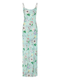 Rabanne Floral Chain Dress — Green — Size XXL — Front View
