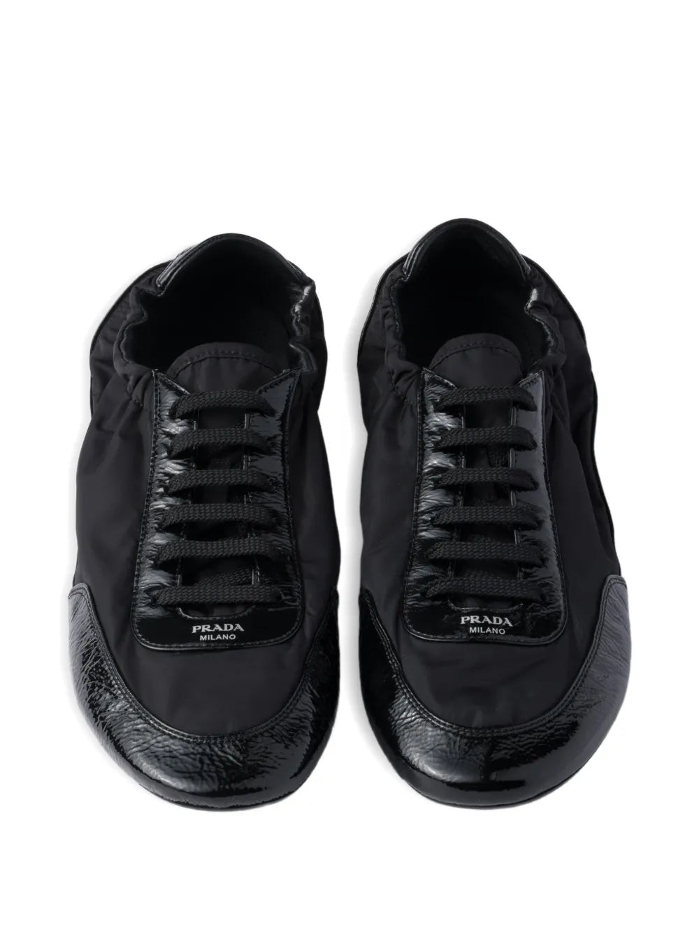 Prada Collapse Re-Nylon — Black — Size US M 3.5 - US W 5 — Back View