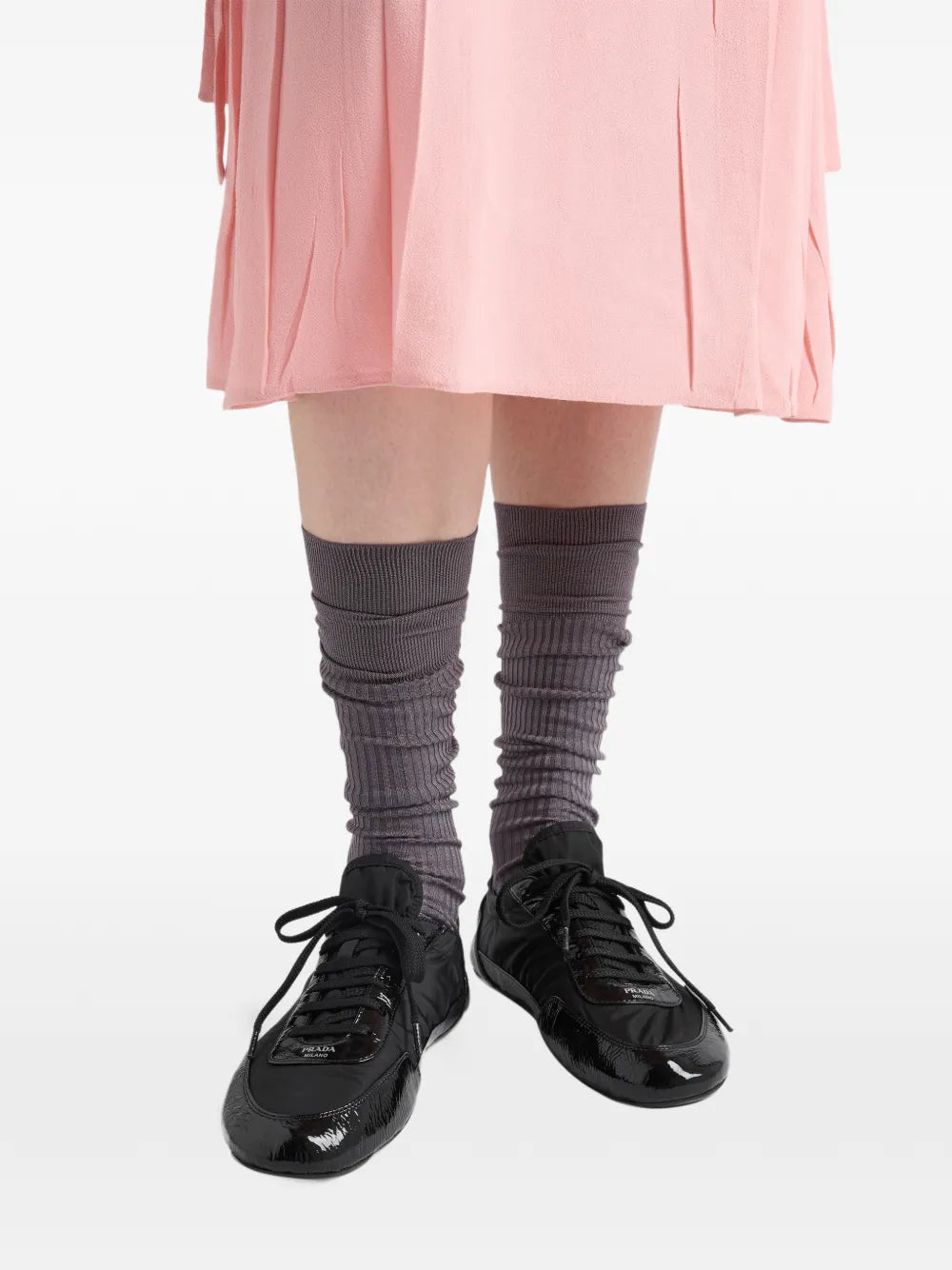Prada Collapse Re-Nylon — Black — Size US M 3.5 - US W 5 — Detail View