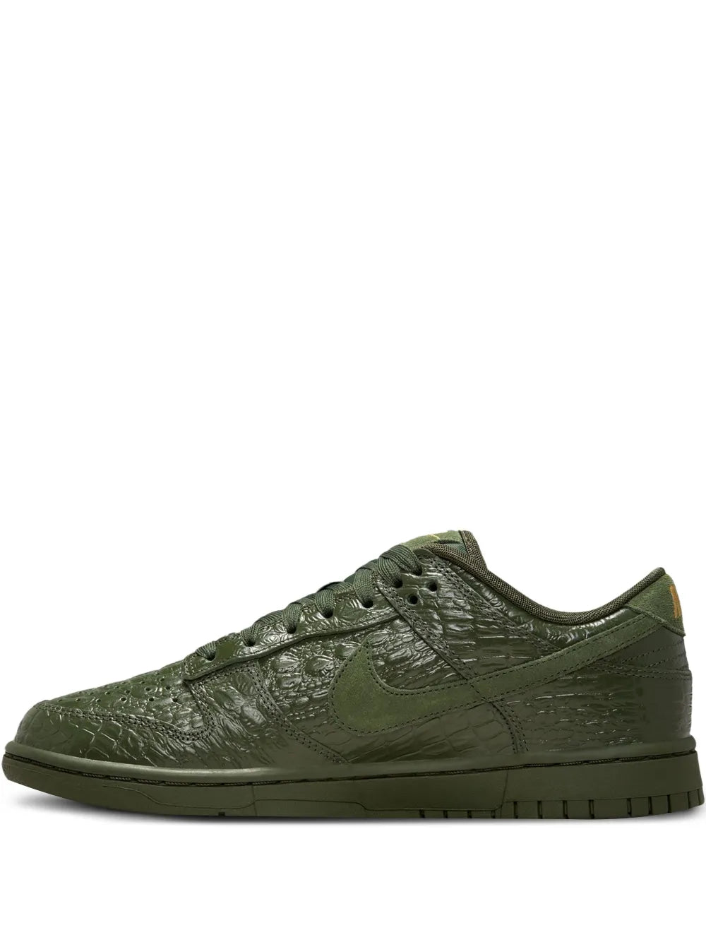 Nike Dunk Low Snakeskin-Effect — Green — Size US M 3.5 - US W 5 — Front View