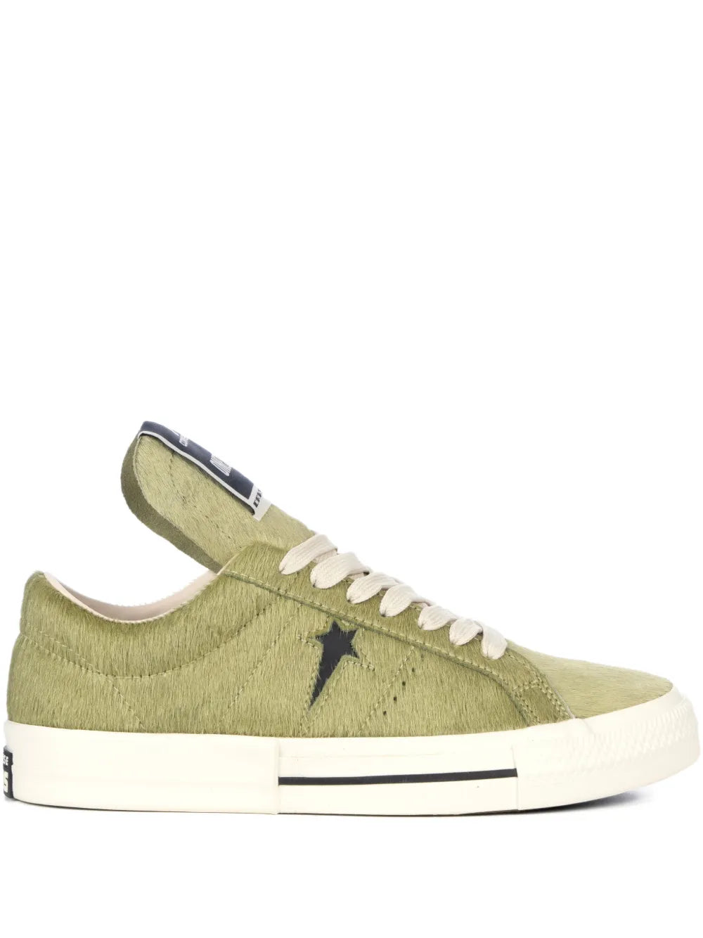 Rick Owens DRKSHDW X Converse One Star Pro — Green — Size US M 3.5 - US W 5 — Front View