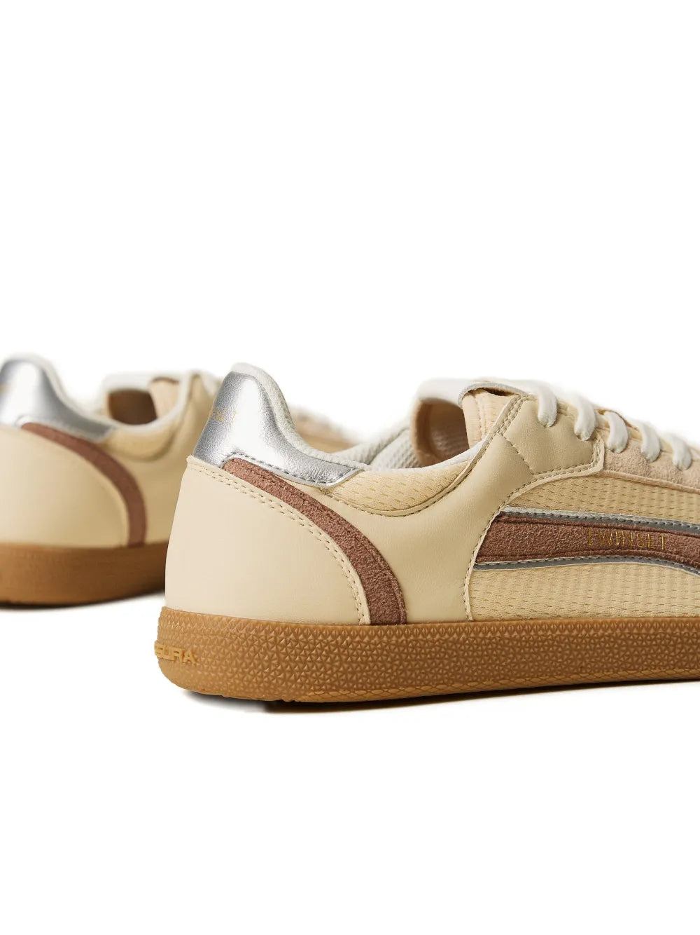 TWINSET Lace-Up Panelled — Beige — Size US M 3.5 - US W 5 — Top View