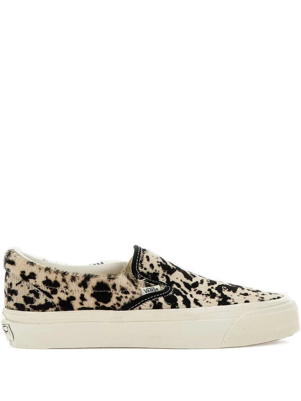 Vans Pony Hair Cowhide Trainers — Red — Size US M 3.5 - US W 5 — Front View