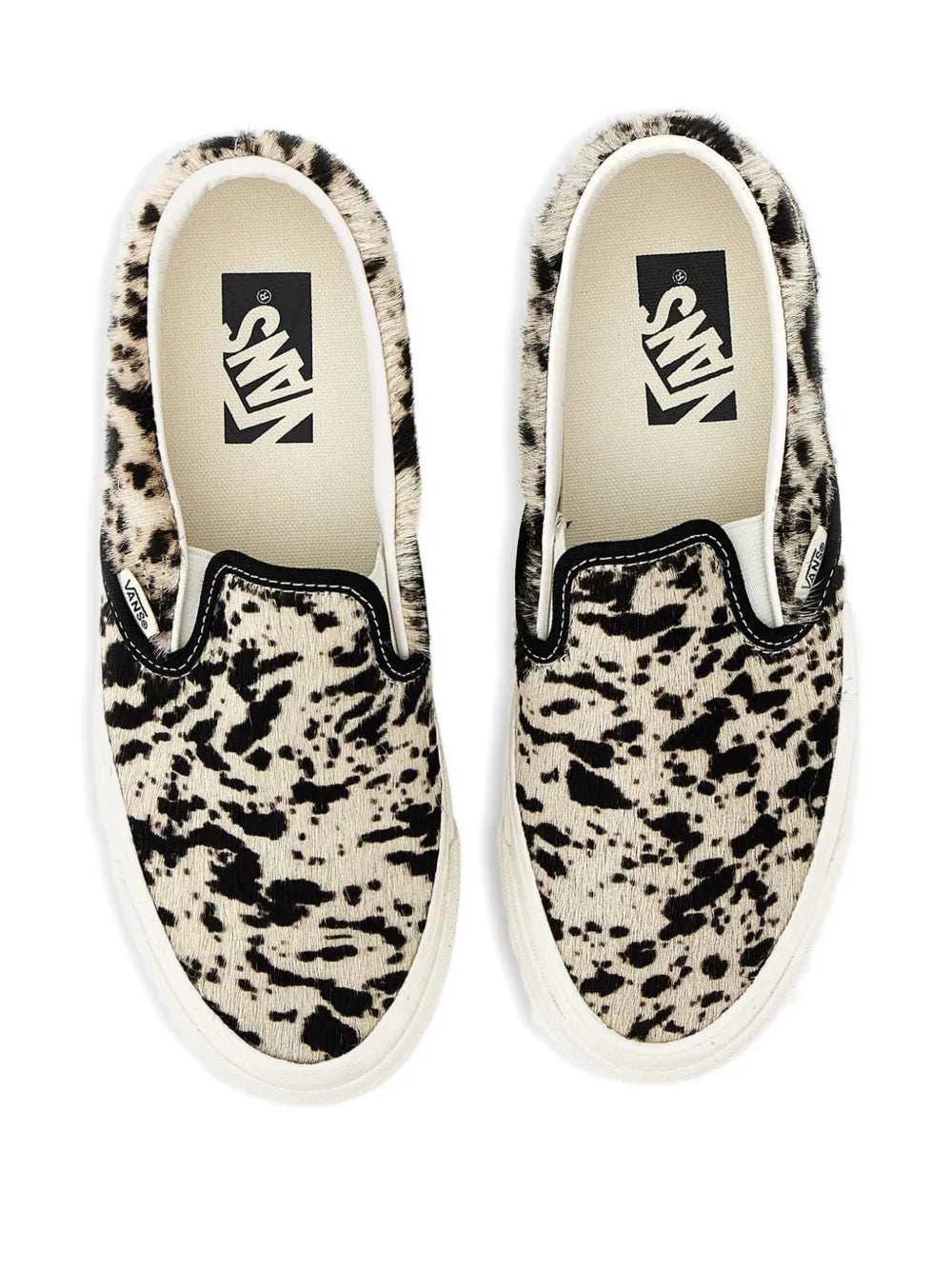 Vans Pony Hair Cowhide Trainers — Red — Size US M 3.5 - US W 5 — Top View