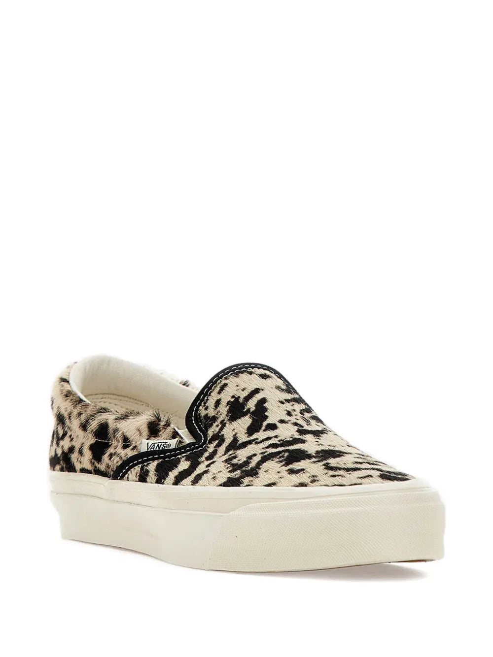 Vans Pony Hair Cowhide Trainers — Red — Size US M 3.5 - US W 5 — Side View