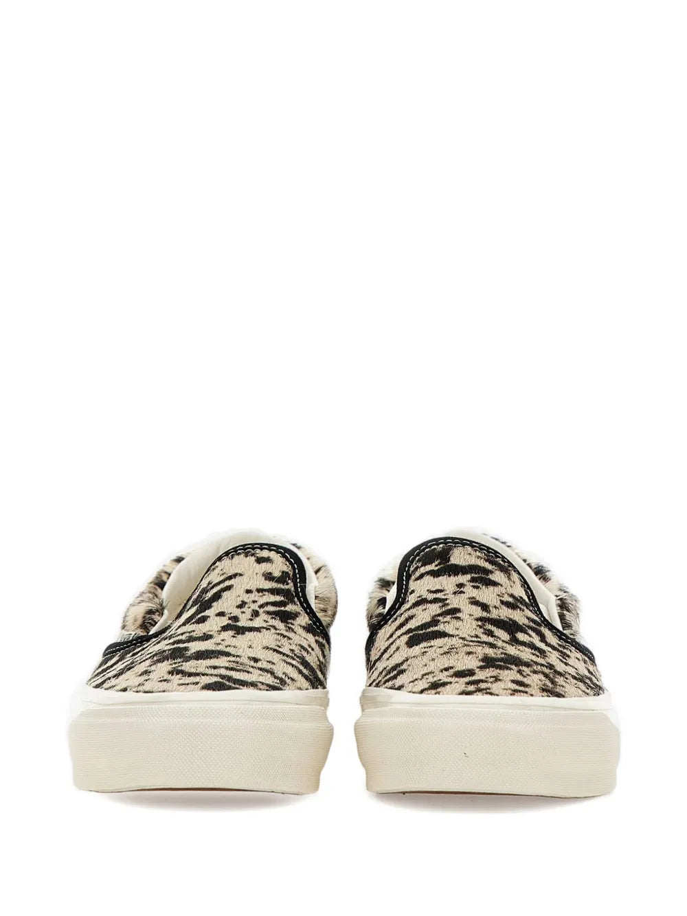 Vans Pony Hair Cowhide Trainers — Red — Size US M 3.5 - US W 5 — Back View