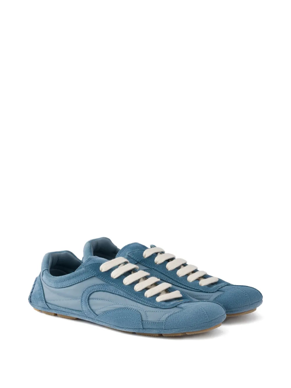 Prada Montecarlo Re-Edition Logo Lace-Up — Blue — Size US M 3.5 - US W 5 — Side View