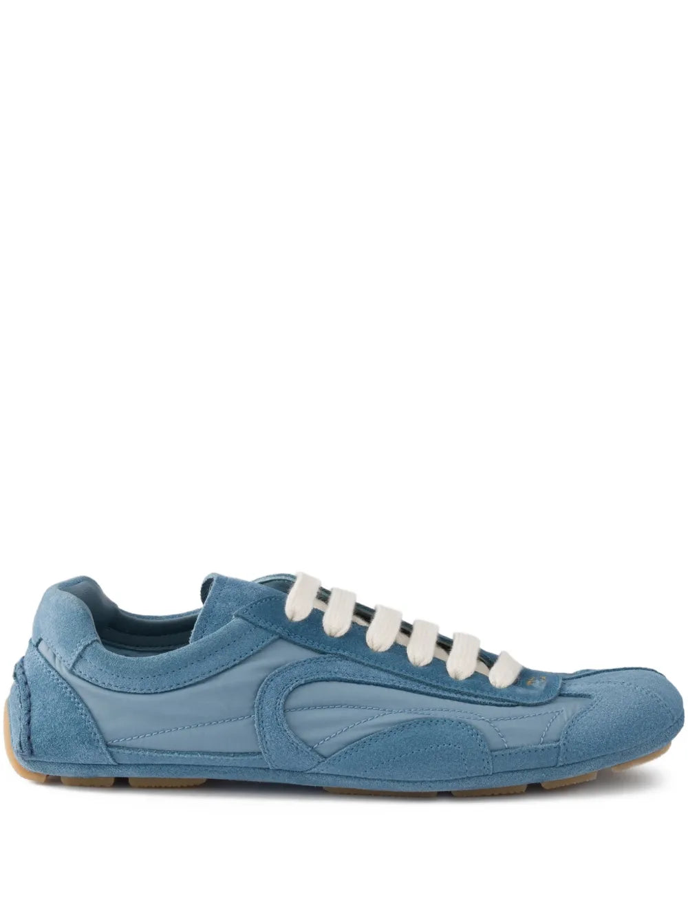 Prada Montecarlo Re-Edition Logo Lace-Up — Blue — Size US M 3.5 - US W 5 — Front View