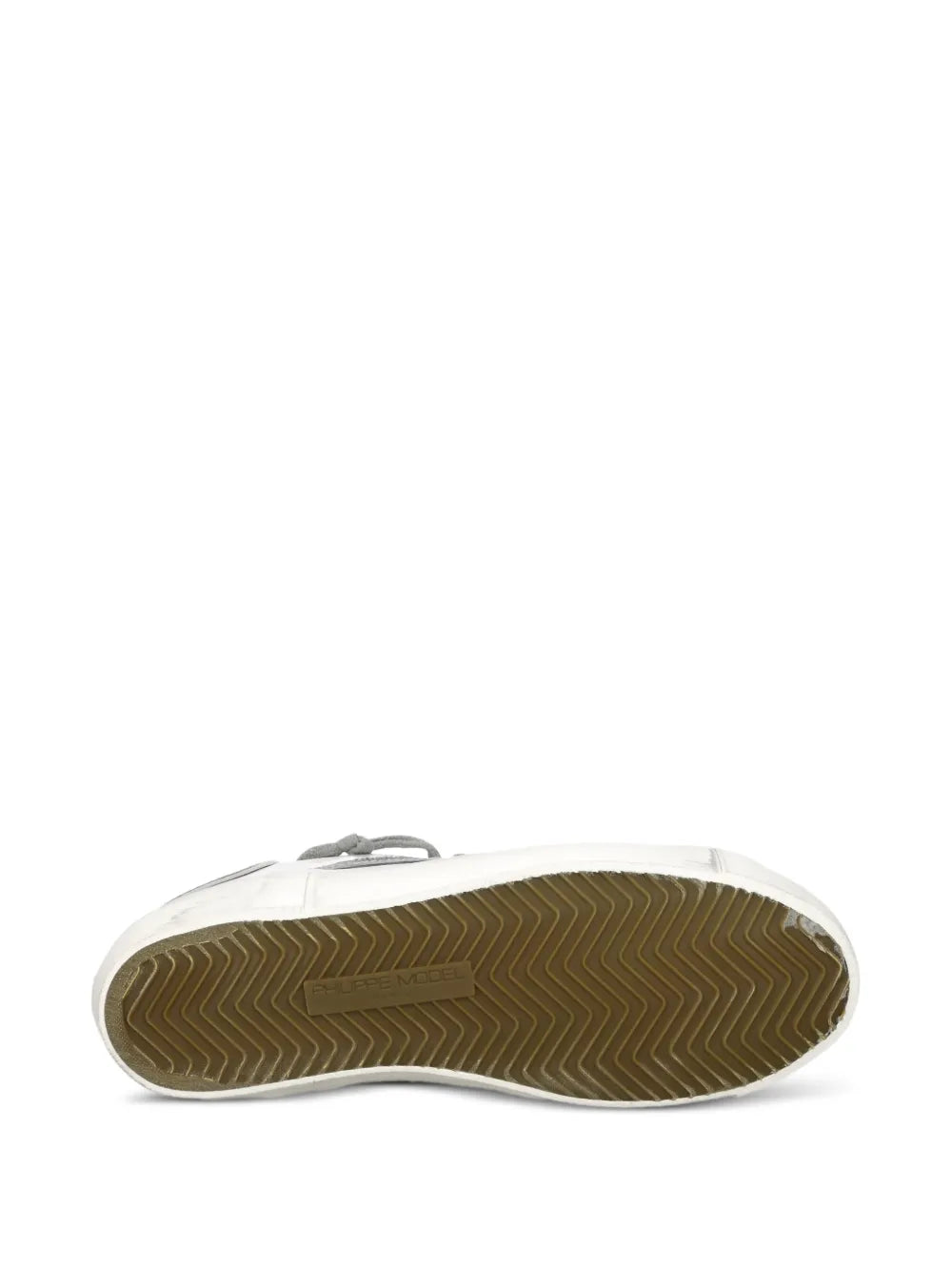 Philippe Model Paris Prsx Triangle Patch Trainers — White — Size US M 3.5 - US W 5 — Detail View