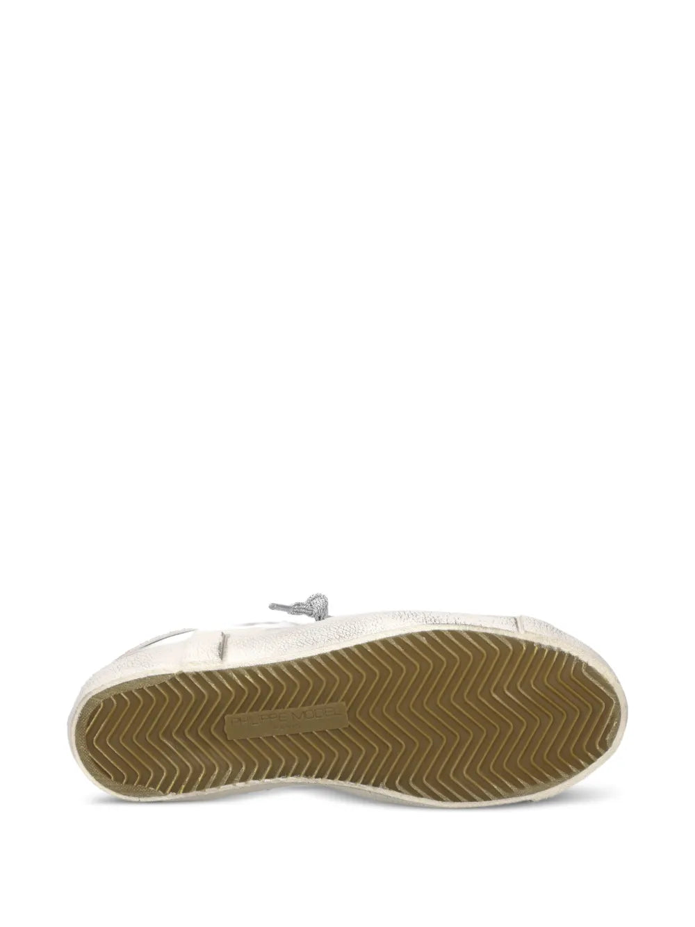 Philippe Model Paris Prsx Glitter Heel Trainers — White — Size US M 3.5 - US W 5 — Detail View
