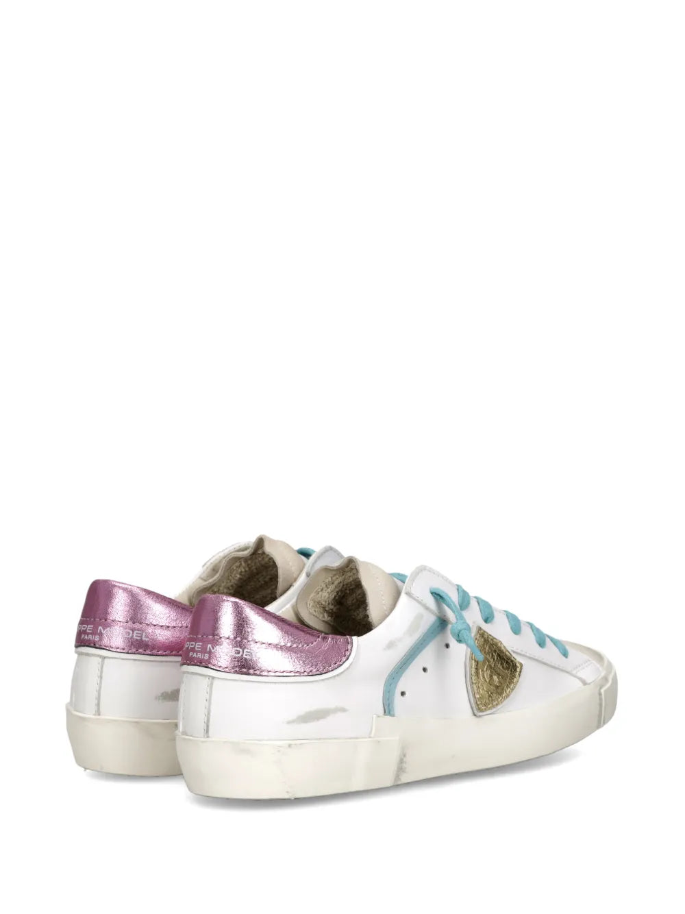 Philippe Model Paris Triangle-Logo Trainers — White — Size US M 3.5 - US W 5 — Top View