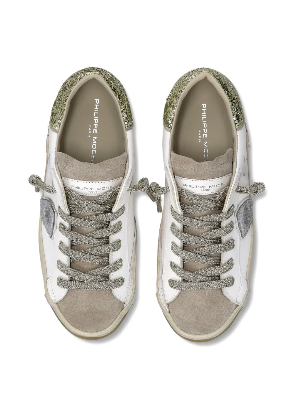 Philippe Model Paris Prsx Lace-Up — White — Size US M 3.5 - US W 5 — Top View