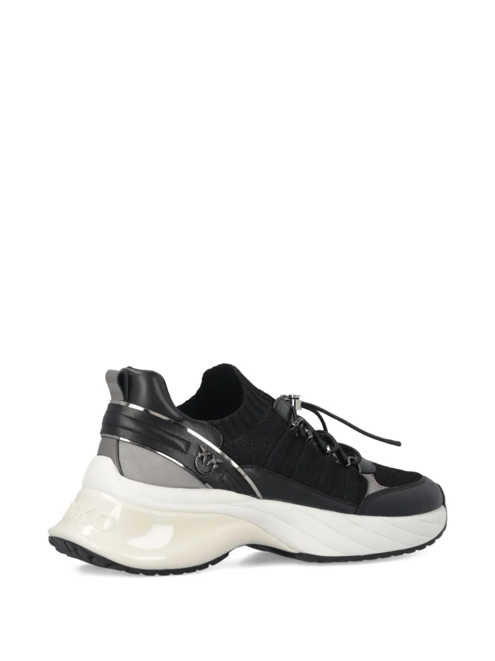 PINKO Ariel Lace-Up Panelled — Black — Size US M 3.5 - US W 5 — Back View