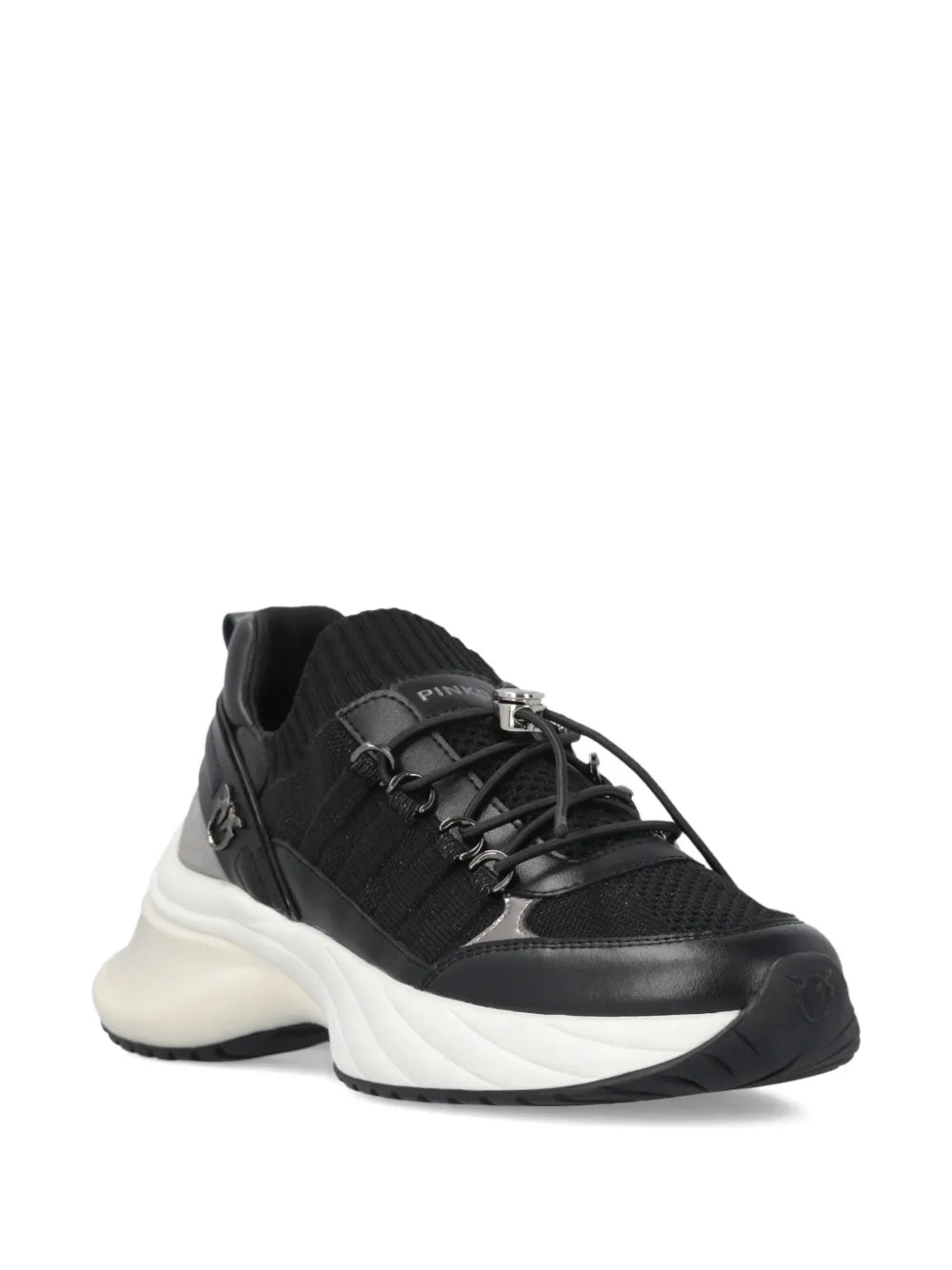 PINKO Ariel Lace-Up Panelled — Black — Size US M 3.5 - US W 5 — Side View