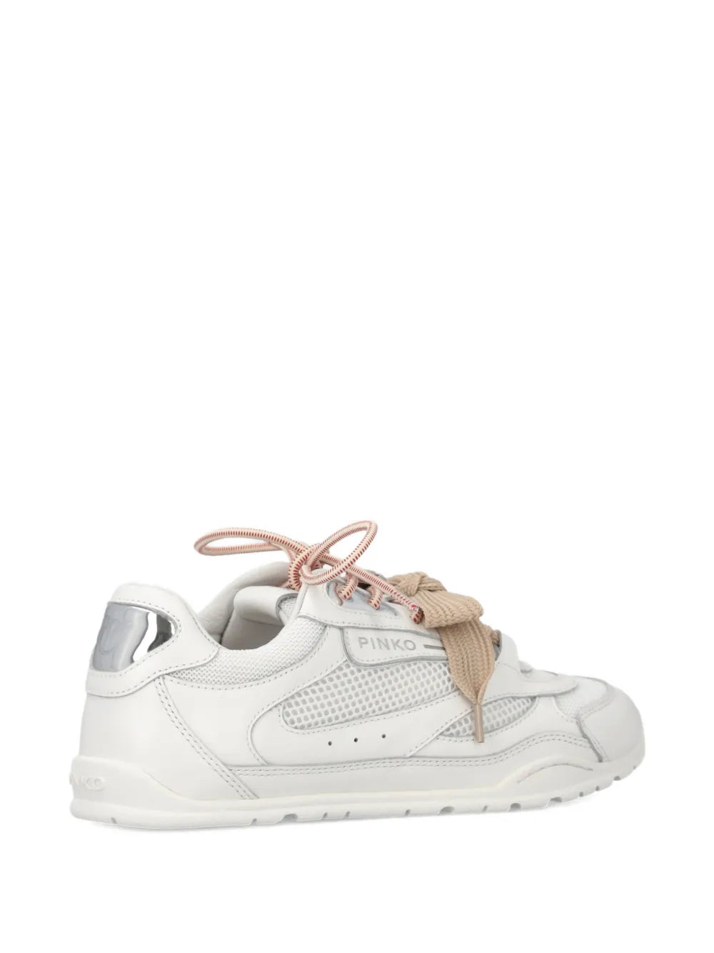 PINKO Logo-Lettering Lace-Up — White — Size US M 3.5 - US W 5 — Side View