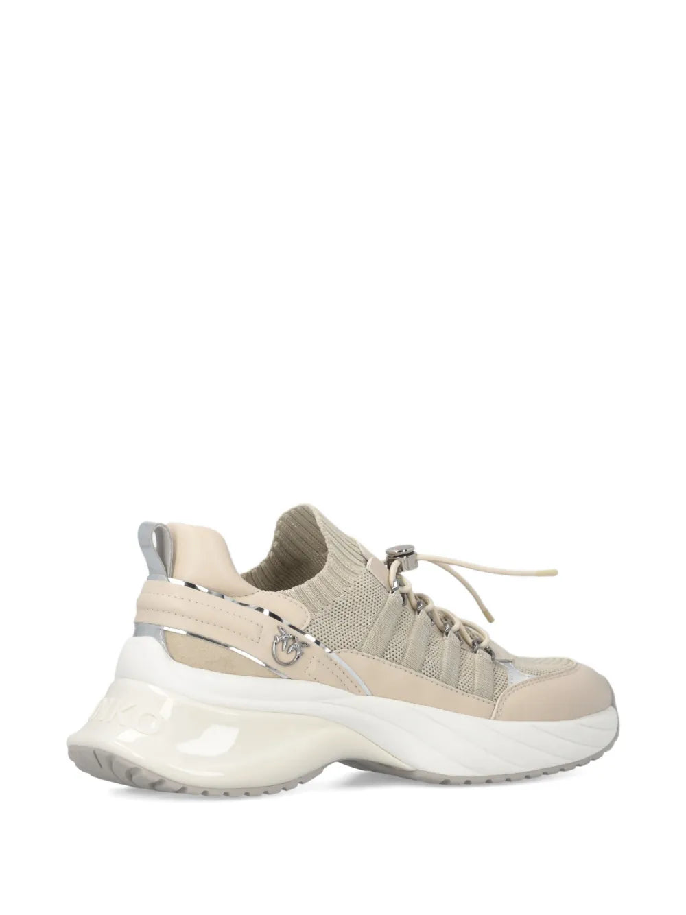 PINKO Ariel Lace-Up — Beige — Size US M 3.5 - US W 5 — Back View