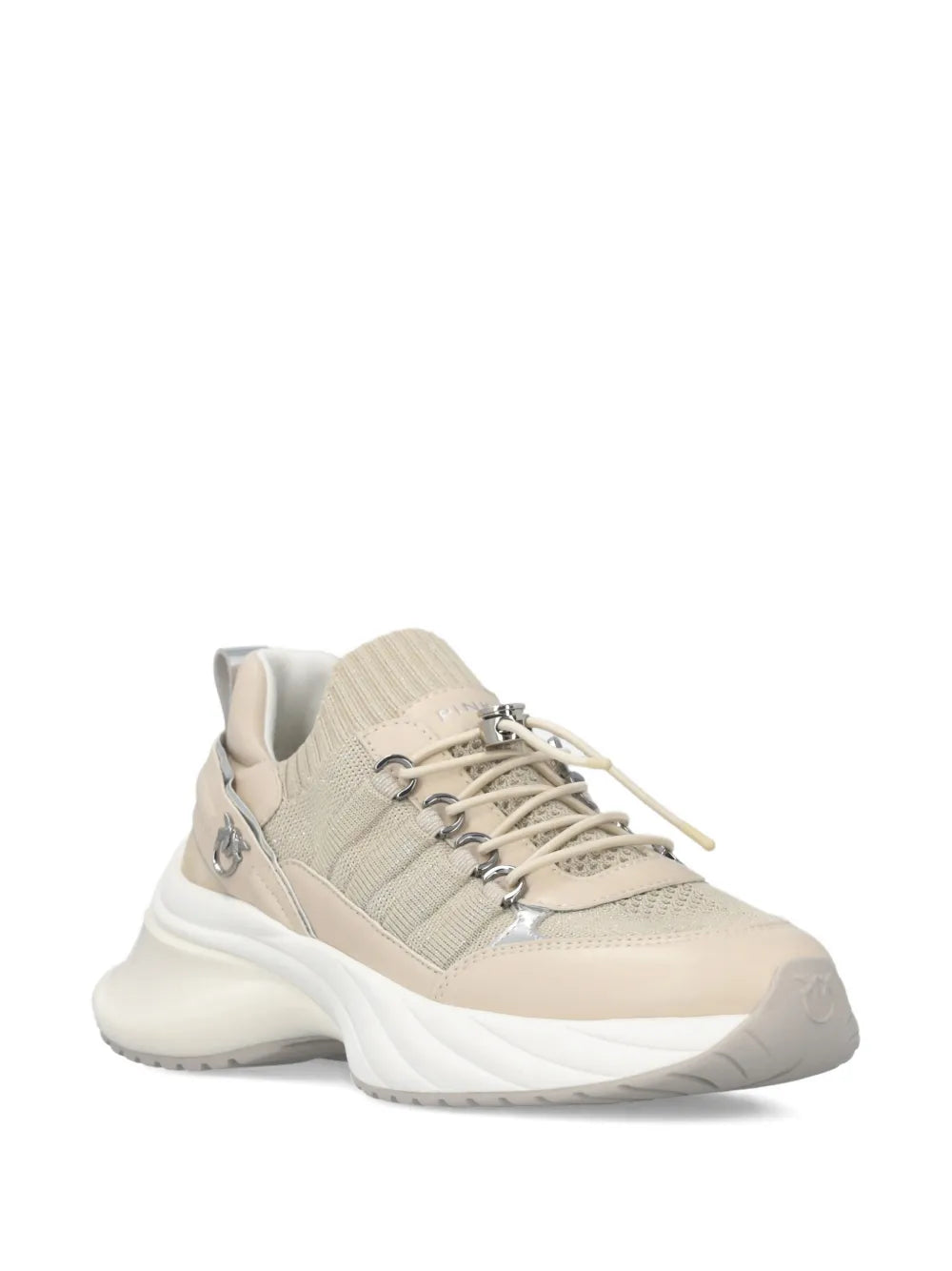 PINKO Ariel Lace-Up — Beige — Size US M 3.5 - US W 5 — Side View