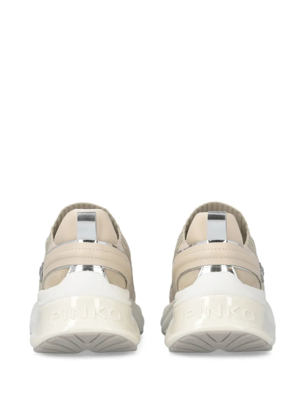 PINKO Ariel Lace-Up — Beige — Size US M 3.5 - US W 5 — Top View