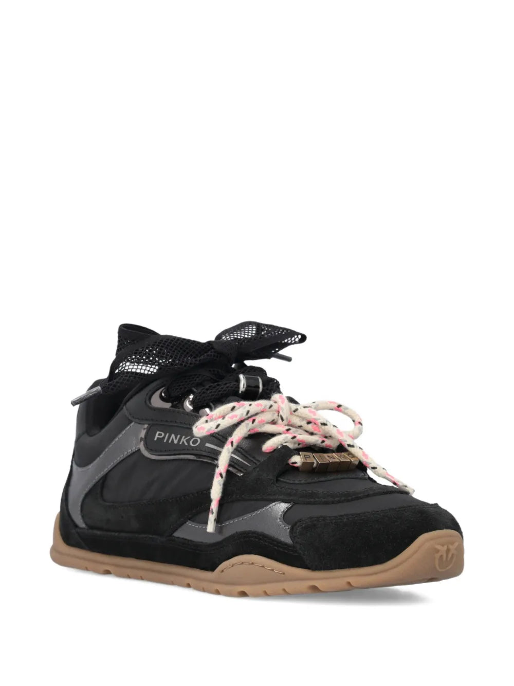 PINKO Lace-Up Panelled — Black — Size US M 3.5 - US W 5 — Side View